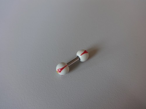 Plug Falso Helix Trago Vernice Mano Painted Ball Punte Cone 5mm per Ear 1,6mm - Foto 26 di 29