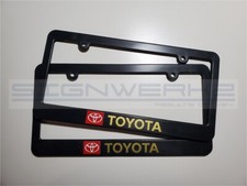 Toyota License Plate Frame Toyota Gold - Pair