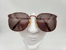 Vintage Luxottica 438 Tortoise Metal Oval Sunglasses Italy FRAMES ONLY