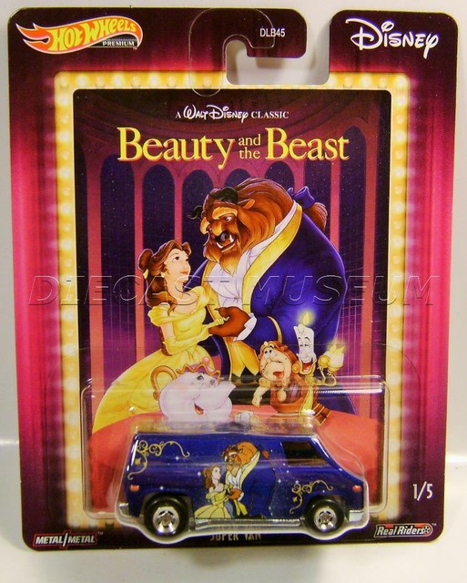 SUPER VAN BEAUTY AND THE BEAST 1/5 DISNEY PREMIUM HOT WHEELS RR DIECAST