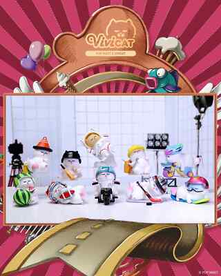 Popmart ViViCat Helmet Series By Vivi Cat  Blind Box