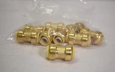 Efield Hoger 3/4" Straight Coupling Push Fittings Copper CPVC No Lead Brass 9pk