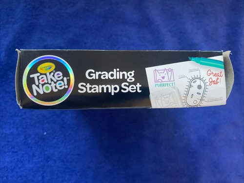 Crayola Prendi nota! Set Timbri Classificazione Ottimo Regalo Vacanze Insegnanti Stazionari NUOVO - Foto 5 di 5