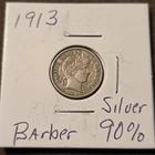 *"1913" BARBER 90% Silver DIME*