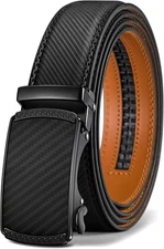 BULLIANT Men's Belt,Slide Ratchet Belt For 38"-44"Waist Adjustable, Black231 