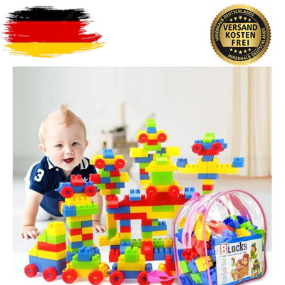 130-piece building block set, stacking blocks, STEM learning toy for children -