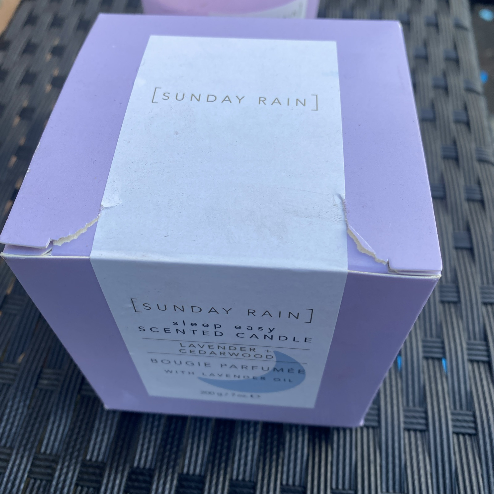 Sunday Rain Sleep Easy Lavender & Cedarwood Scented Candle, 200g - Relaxing
