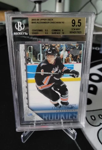 2005 Upper Deck Young Guns Alexander Ovechkin #443 RC BGS 9.5 GEM MINT w/10