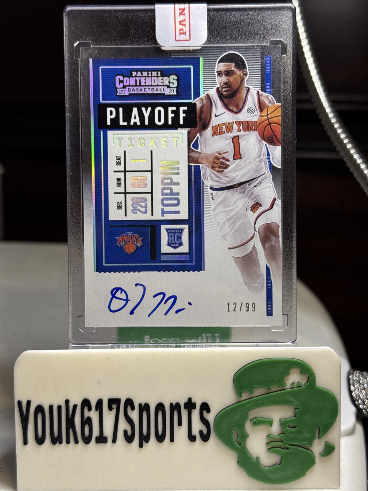 Obi Toppin 2020-21 Panini Contenders Playoff Ticket Rookie Auto /99 RC