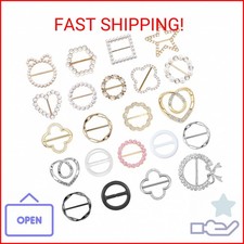 22 Pcs Shirt Ties Clips For Women, T Shirt Tie Or Rings Clips For Women For The