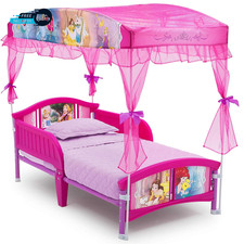 Disney Princess Canopy Toddler Bed   Magical Pink Princess Bed for Kids