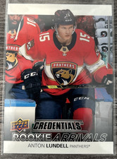 2021-22 Upper Deck Credentials Anton Lundell #RA-11 Rookie Arrivals RC