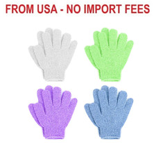 Linda Exfoliating Bath Gloves, Pack of 4