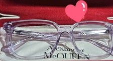 Alexander McQueen AM0464O Violet Acetate Rectangle Full Rim Eyeglasses Women