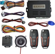 Sistema De Alarma Para Carros boton Encendido Control Remoto Todo En 1 Calidad