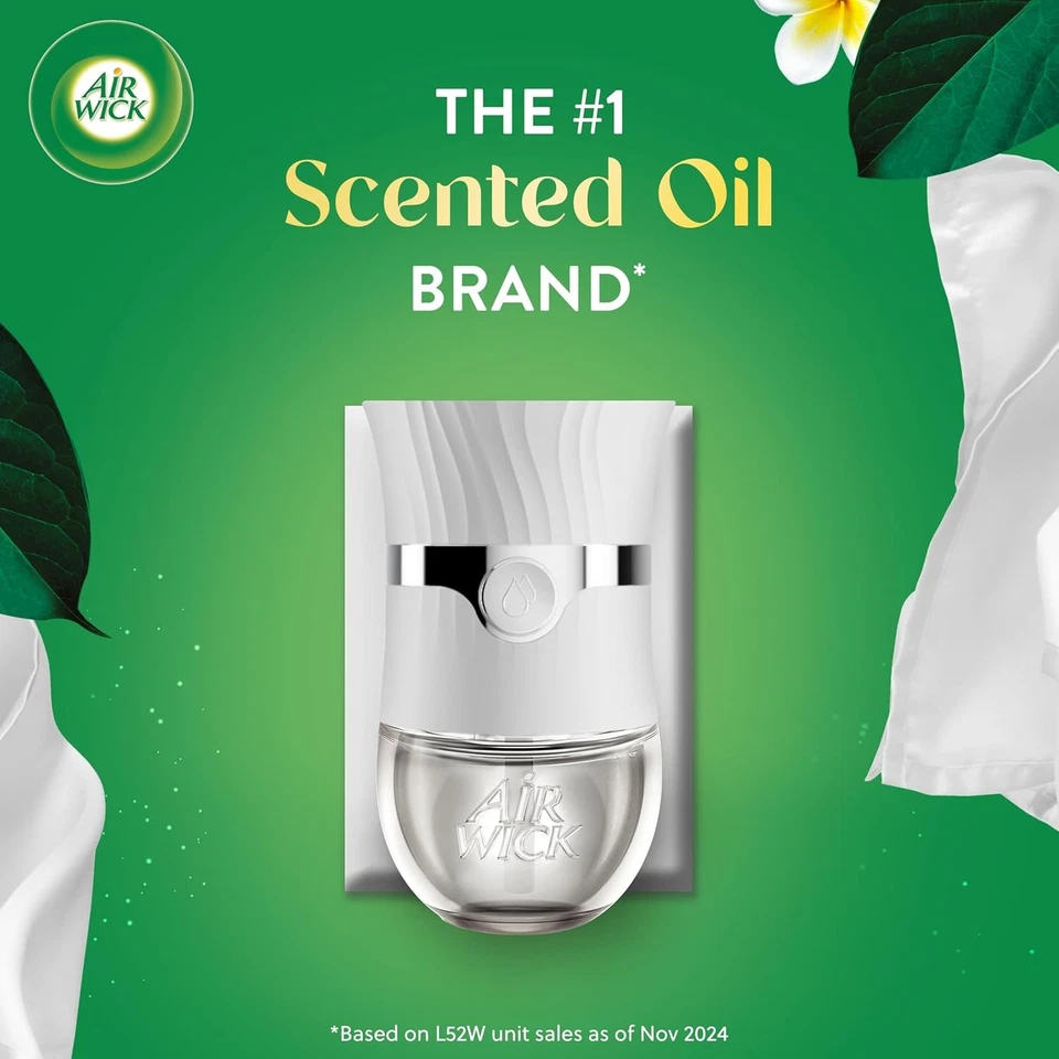 Air Wick Plug in Scented Oil Refill, 10ct, Fresh Linen, 10 ct., White - Image 2 of 4