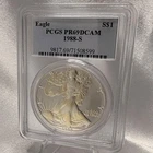 1988-S Proof American Silver Eagle ASE PCGS PR69 DCAM Older Holder [1D]