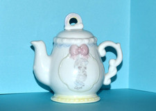 Precious Moments Emesco Porcelain April Showers Teapot Vintage 1993