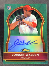 2011 Topps Finest GREEN REFRACTOR ROOKIE Auto Jordan Walden 126/199