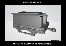 HO - M.W. Baldwin Early Tender - ARU Motor Truck
