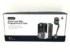 Smonet Smart Lock Keyless Entry With Fingerpirnt & IC Fobs - Smartphone Control
