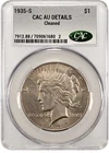 1935 S Peace Silver Dollar CAC AU Details