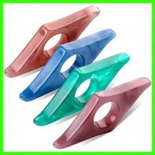 4 Pcs Thumb Page Holder for Reading, 4 Colors Resin Thumb Book Holder Thumbs Boo