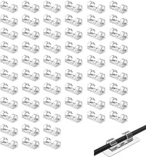 60 Piece Adhesive Cable Clip Set Cable Organizer, Cable Holder for Desktop ...