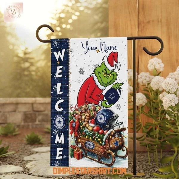Dallas Cowboy The funny character Christmas Garden Flag