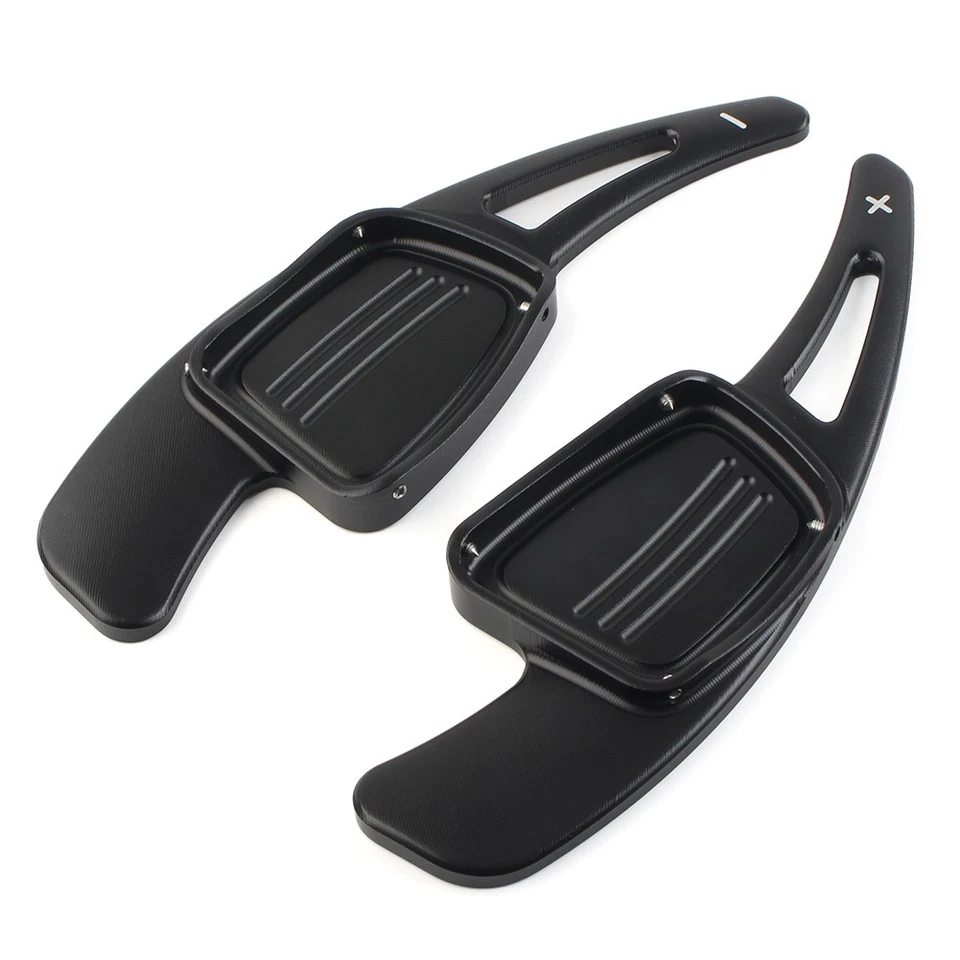 For Audi A3 A4L A5 A6L S3 S4 Q2 Q7 Black Steering Wheel Shift Shifter Paddle Pad - Image 4 of 4