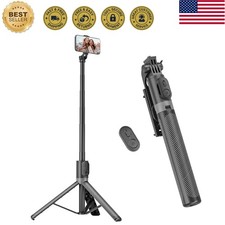 71 Phone Tripod Selfie Stick, Portable All in One Extendable Cell Phone Tr...