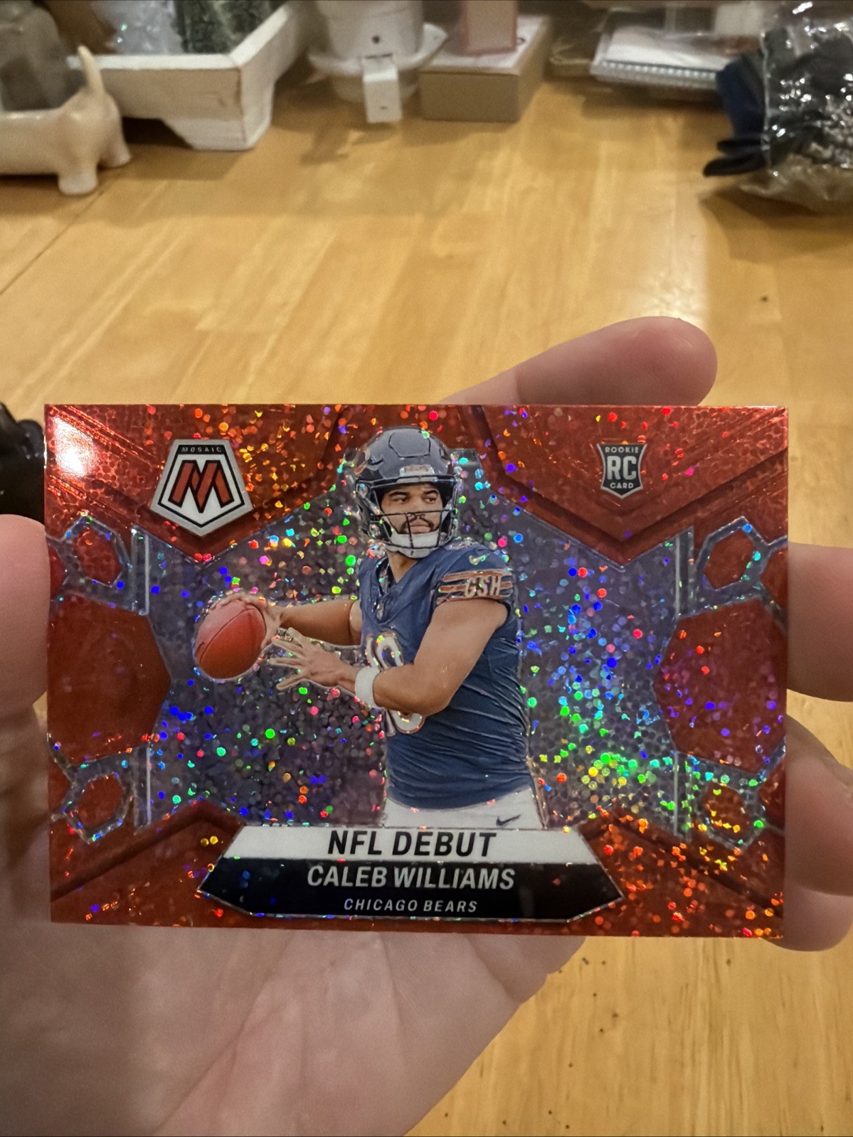 2024 Mosaic Caleb Williams Rookie Red Sparkle Prizm RC #289 Bears C791