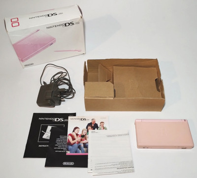 Nintendo Ds Pink Lite komplett in Box mit Original Ladegerät, Einsatz und Anleitungen