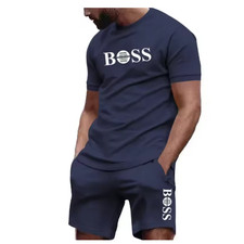 Mens 2 Piece Sportswear Set T Shirt and Shorts Running Fitness Summer 2026 Sale