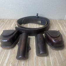 A.E. Nelson Leather 224-41V Belt SZ36 W/(2) 17-1 Double Handcuff, 68R Baton Plus