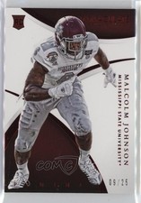 2015 Panini Immaculate Collegiate Rookie Red 9/25 Malcolm Johnson #165 3hd