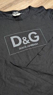 Men's XL Size Dolce & Gabbana D&G Long Sleeve Black Shirt Light