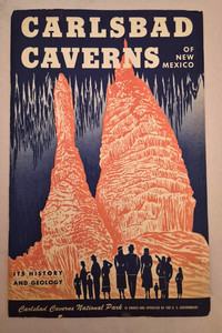 1946 22nd Edition Carlsbad Caverns National Park Brochure w/map Geology Booklet
