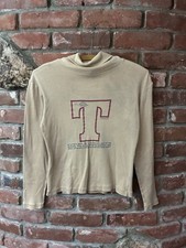 Vintage 70s Fox Tops Turtleneck Shirt S Distressed Cute Funny