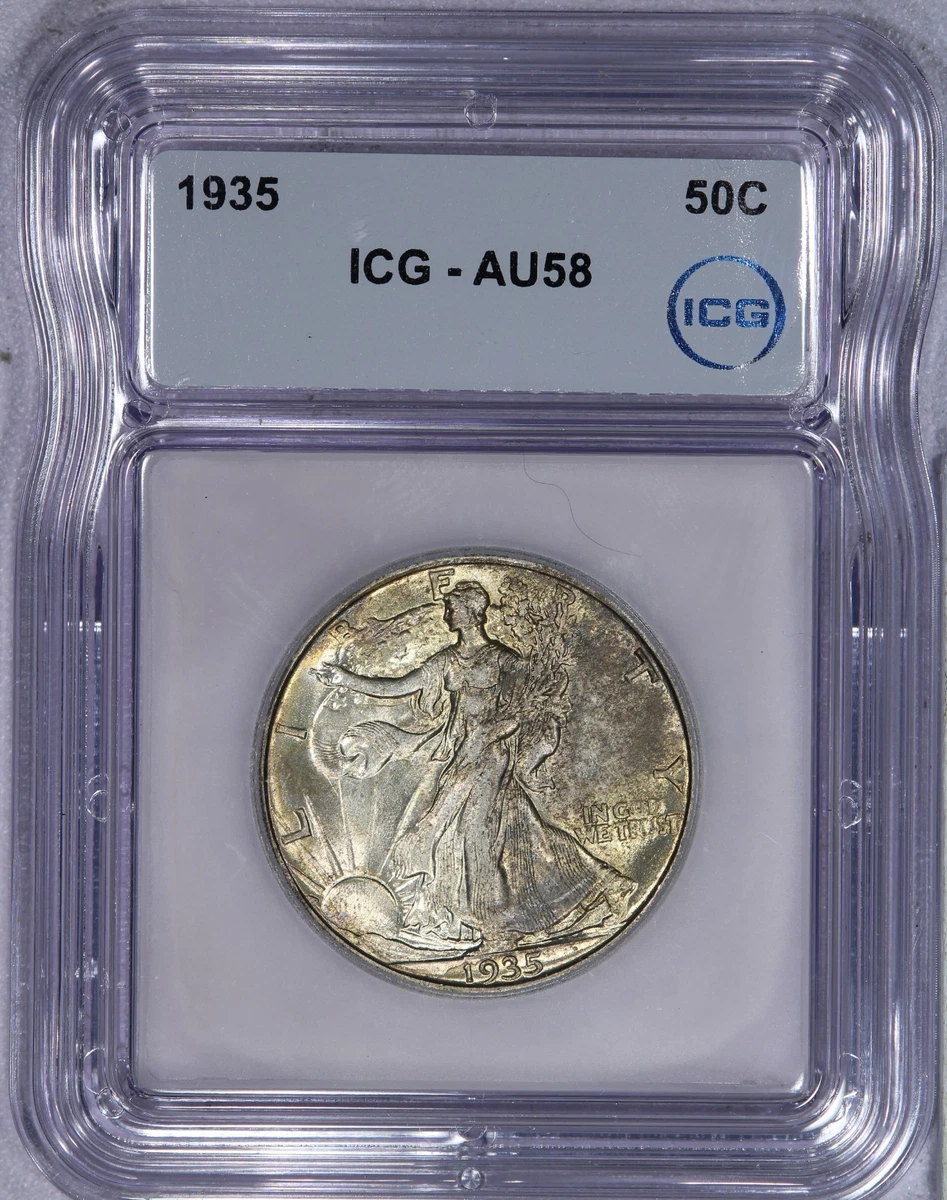 1829 ICG AU58 50C  ICG Grade AU 58 US Half Dollar Coins for sale | eBay