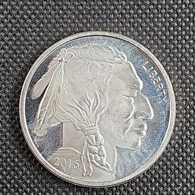 2016 1oz .999 Silver  Buffalo Indian Head Liberty Silver Coins