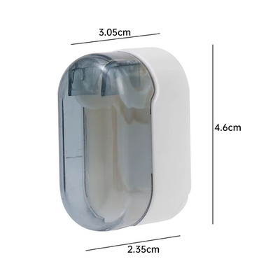 1-5Pcs Toothbrush Holders with Cover Punch-Free Wall-Mounted Toothbrush Holders 