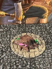 Wooden Fairy Stump painted miniature Dungeons & Dragons D&D terrain forest wood