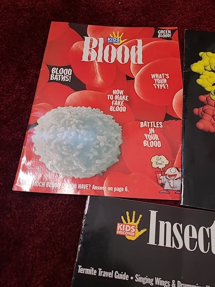 Lot of 5 KIDS DISCOVER MAGAZINES Homeschool Teaching Lessons Booklet Microbes Foto 3 de 4