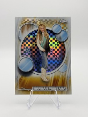 2026 Topps Chrome Disney Hannah Montana X FRACTOR Refractor SP, Miley Cyrus #4