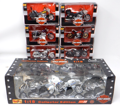 マイスト ハーレー1/18　10台セット Maisto Harley Davidson Motorcycles 1:18 Die-Cast [Series 10 w/CE