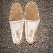 WOMENS KOOLABURRA BY UGG LEZLY CHESTNUT MOCASSINS SLIPPERS SIZE 7
