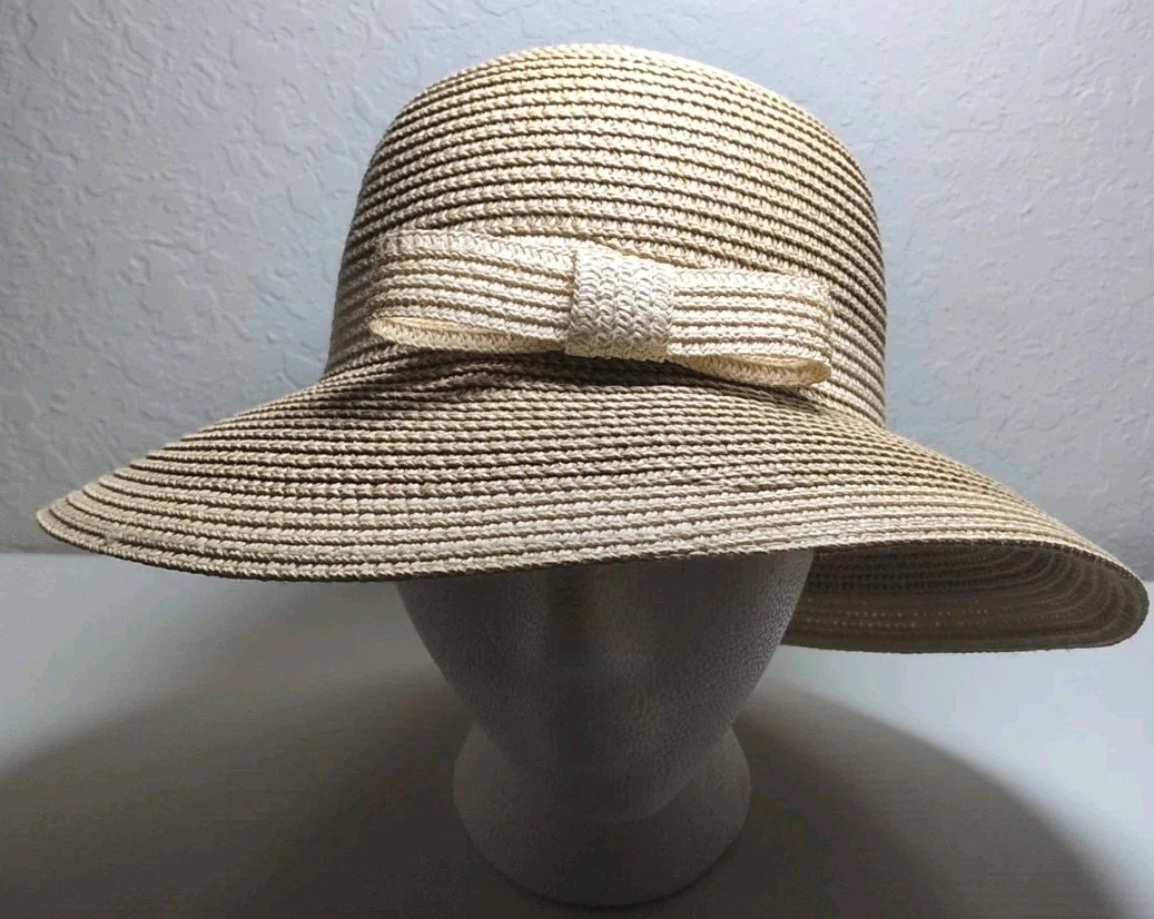 Magid Woven Beige Women's Summer Sun Beach Hat S39