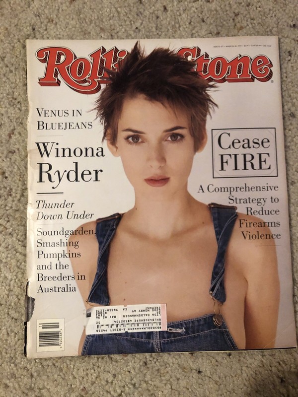 Vintage Rolling Stone Magazine Lot 1994 Winona, Brad Pitt, REM, Courtney Love+++
