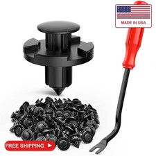 Nilight 100PCS Nylon Bumper Rivet Fender Clips OEM Replaces Nissan: 01553-093210